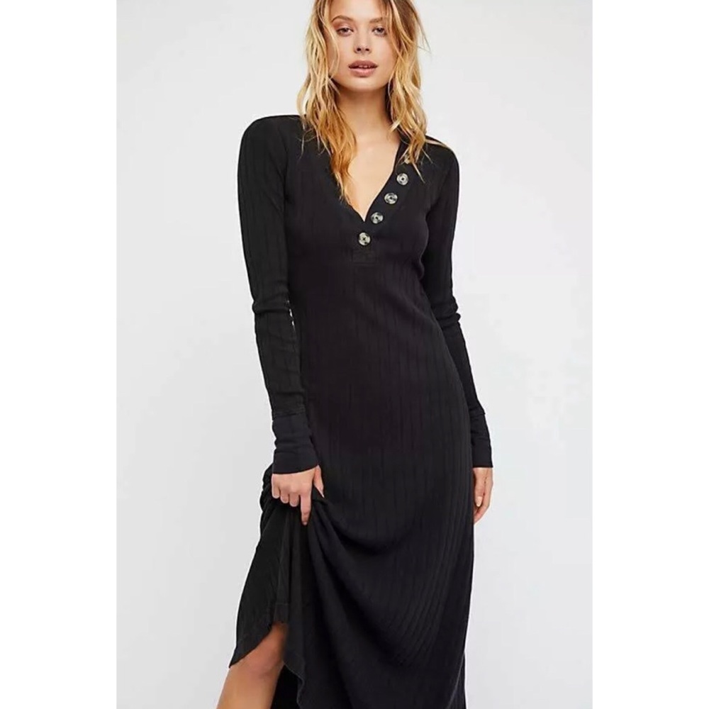 Free People Black Maxi Dress - Picture 2 of 7
